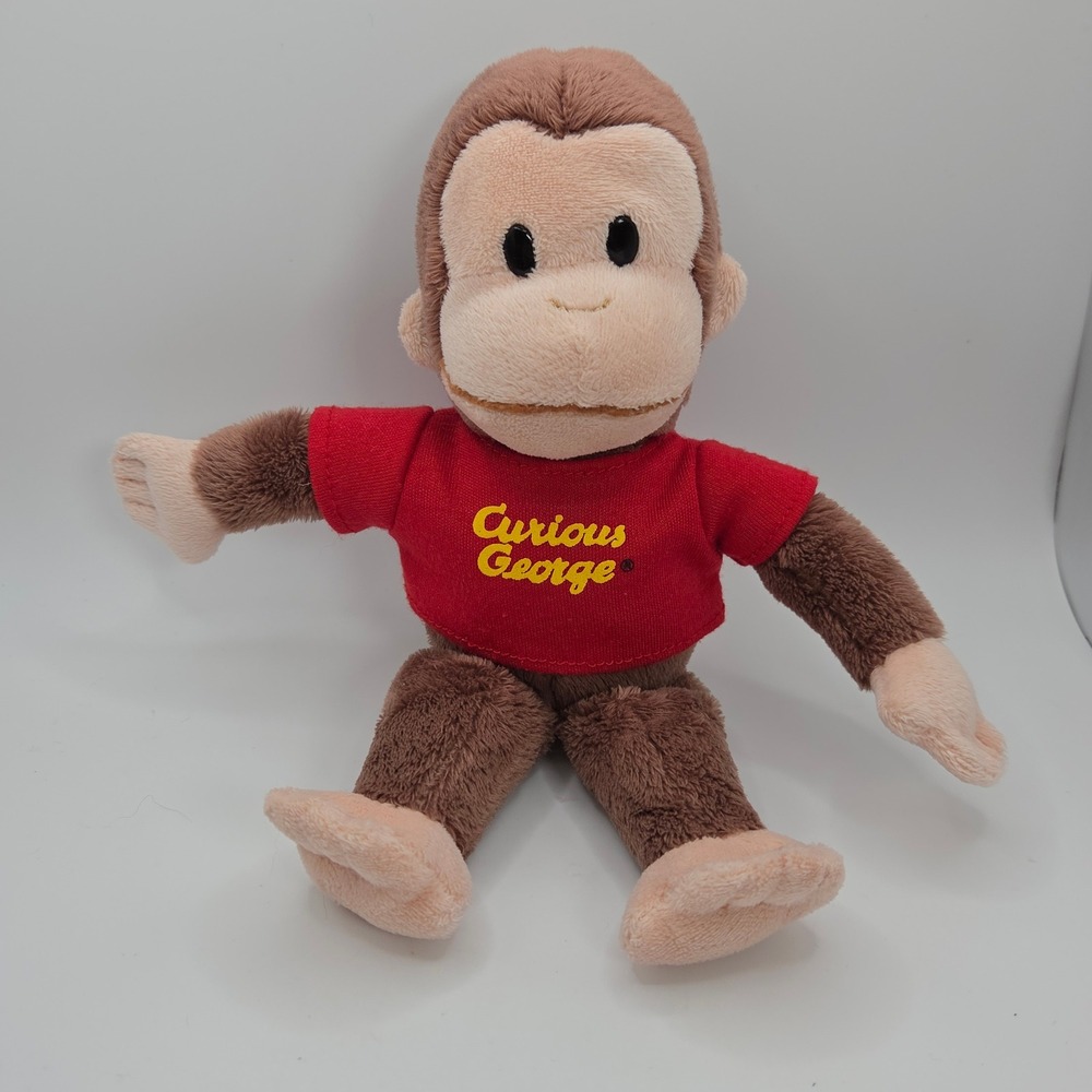 Gund Curious George Plush Stuffed Animal Monkey Red Shirt Universal Studios
